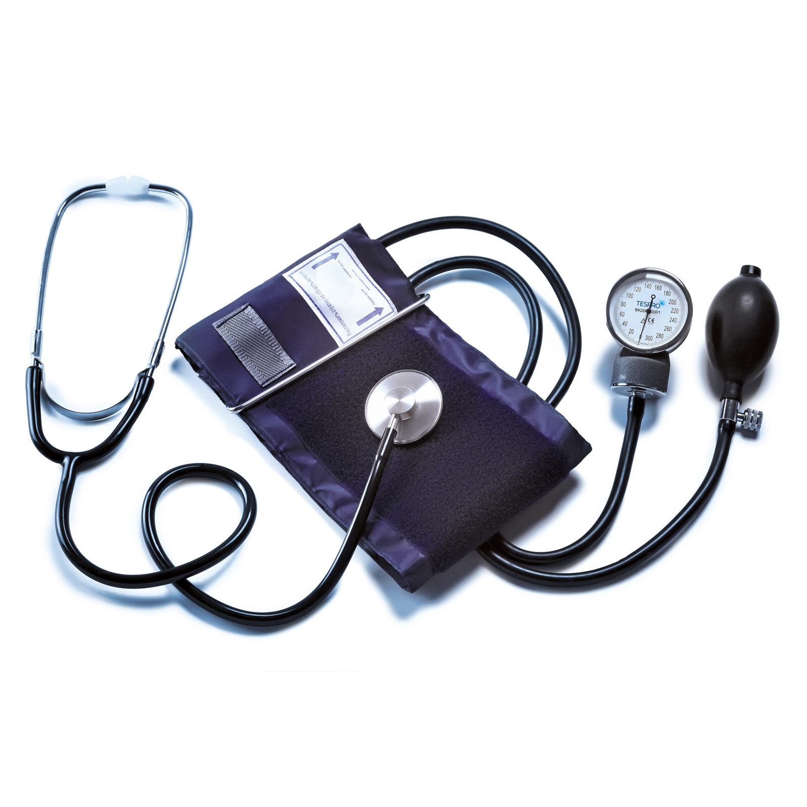 Вимірювач артеріального тиску механічний BK2001-3001, у комплекті зі стетоскопом, манометром та манжетою стандартною (манжета 24-38см.), BOKANG (КНР)